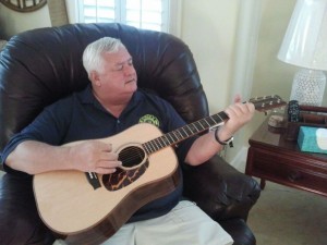 Scotty playing his new Wiemer Guitar